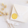 Plastic Self Adhesive Gold Foil Embossed Stickers DIY-WH0211-289-5