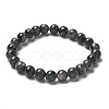 Natural Larvikite Bead Stretch Bracelets X-BJEW-K212-B-046-6