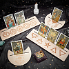 Gorgecraft 2 Sets 2 Style Wooden Tarot Card Stand Holder DJEW-GF0001-46D-02-4