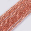 Glass Beads Strands EGLA-E057-02A-10-1
