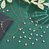 200Pcs Brass & Glass Pendants FIND-FH0011-98A-5