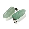 Natural Green Aventurine Pointed Pendants G-B127-18P-05-2
