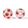 Transparent Frosted Acrylic Beads FACR-T008-03C-2