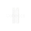 2Pcs 2 Styles Acrylic Rulers AJEW-WH0270-327-7
