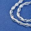 Electroplate Glass Beads Strands X-EGLA-R020-8x4mm-13-3