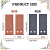 2Pcs 2 Style Leather Tape Measure Clip for Belt AJEW-GF0007-76-2