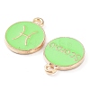 Alloy Enamel Pendants ENAM-S124-01B-06-3