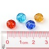 Faceted Rondelle Transparent Glass Beads GLAA-R152-8mm-M1-4