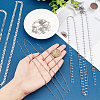 4M 4 Style Stainless Steel Cobs & Satellite Chains and Square Charm Chains STAS-AR0001-37-3