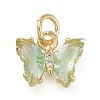 Brass Micro Pave Clear Cubic Zirconia Pendant ZIRC-P079-B01-12-1