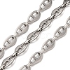 304 Stainless Steel Nuggets Link Chains CHS-S012-19P-1