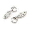 Brass Micro Pave Cubic Zirconia Pendants KK-Z120-40P-2