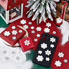 100Pcs 4 Styles Christmas Opaque & Transparent Resin Cabochons RESI-NB0002-15-4
