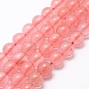 Cherry Quartz Glass Bead Strands G-G735-44-8mm-1