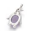 Natural Amethyst Pendants G-L512-A07-3