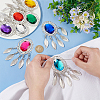 8Pcs 8 Colors Iron Big Pendants FIND-FG0003-31S-3