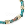 2Pcs 2 Styles Synthetic & Natural Imperial Jasper Beads Stretch Bracelets Sets BJEW-JB12073-5
