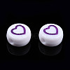 White Opaque Acrylic Beads MACR-N008-41G-4