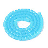 Imitation Jade Glass Beads Strands LS-GLAA-R041-8x8mm-B05-2