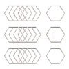 Tarnish Resistant 304 Stainless Steel Linking Ring X-STAS-S079-24A-1