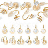 12Pcs 6 Styles Brass Micro Pave Clear Cubic Zirconia Ear Cuff Findings KK-TA0003-24-1