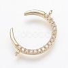 Brass Micro Pave Cubic Zirconia Links LS-ZIRC-G109-56G-NR-1