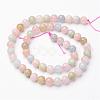 Natural Morganite Bead Strands G-P213-18-10mm-2