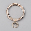 Iron Stretch Chains Multi-strand Bracelet BJEW-WH0023-07-1