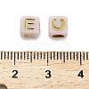 Opaque Acrylic Beads OACR-H046-01E-3