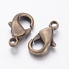 Brass Lobster Claw Clasps KK-904-AB-NF-2
