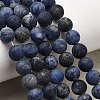 Natural Sodalite Beads Strands X-G-Q462-8mm-07-7