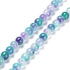 Faceted Rondelle Dyed Natural White Jade Bead Strands G-D073-01E-1