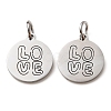 Non-Tarnish 304 Stainless Steel Charms STAS-D050-07P-10-1