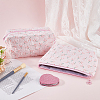 2Pcs 2 Styles Portable Travel Polyester Cosmetic Zipper Storage Clutch Bags ABAG-CY0001-01E-3