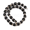 Handmade Millefiori Glass Oval Bead Strands LK-Z001-01A-04-2