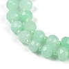 Natural Dyed White Jade Beads Strands G-H057-A22-11-4