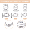 9Pcs 3 Size 925 Sterling Silver Twister Clasps STER-BBC0001-76-2