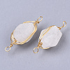 Natural Quartz Crystal Links connectors G-T131-04E-3