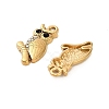 304 Stainless Steel Rhinestone Pendant STAS-U047-01G-02-2