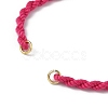 Braided Cotton Cord Bracelet Making MAK-L043-02G-02-2