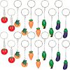 DIY Vegetables Themed Keychain Making Kits DIY-NB0004-62-1