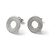 Non-Tarnish 304 Stainless Stud Earring Findings LS-STAS-M314-01F-P-1