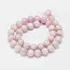 Round Natural Kunzite Beads Strands G-K068-27-10mm-2