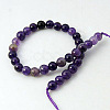 Natural Amethyst Beads Strands G-G099-14mm-1-2