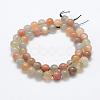Natural Multi-Moonstone Beads Strands G-P322-43-8mm-2