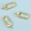 6Pcs Rack Plating Brass Spring Gate Rings KK-SC0006-48G-02-7
