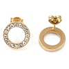 PVD Vacuum Plating 304 Stainless Steel Stud Earrings EJEW-C099-09G-02-3