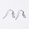 Silver Color Plated Brass Earring Hooks X-KK-Q369-S-4