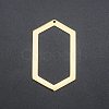 201 Stainless Steel Open Back Bezel Big Pendants STAS-R111-LA191-1