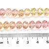 Transparent Painted Glass Beads Strands X1-DGLA-A034-T8mm-A07-3